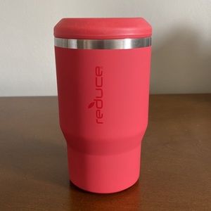 New Reduce 4-in-1 Can Cooler with bottle opener Coral